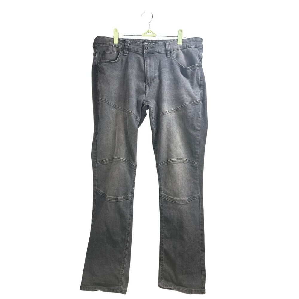 Kenneth Cole New York Mens Gray Denim Jeans‎ 34X30 Relaxed Fit